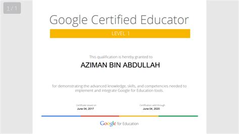 google certification professional reflections  learning  educate