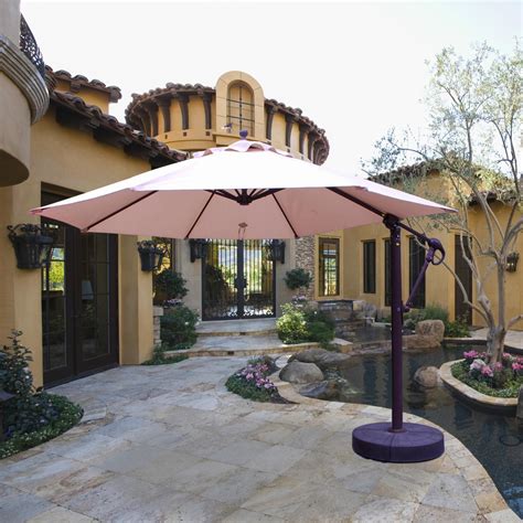 Galtech 11 Ft Aluminum Cantilever Patio Umbrella With Easy Lift And Easy Tilt Ultimate Patio