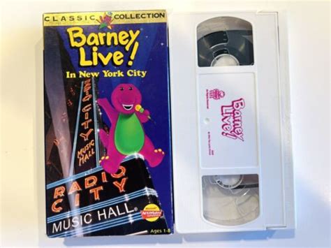 Barney Live In New York City Vhs 1994 Sing Along Songs Classic Collection Movie Ebay