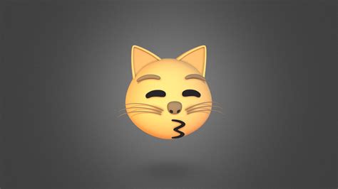 Kissing Cat Emoji Buy Royalty Free 3d Model By Burakonur99 [4741526