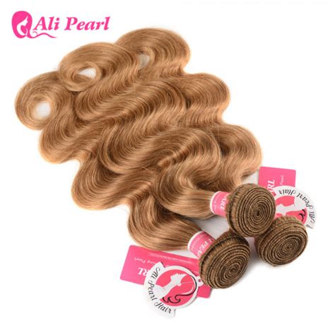 Body Wave Weave Honey Blonde Hair Bundles Pure Color Human Hair