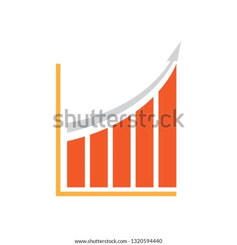 Isolated Success Business Graph Vector Illustration Stock Vector Royalty Free 1320594440