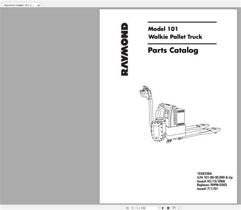 Raymond Pallet Truck 101 Maintenance Parts Manual, Electrical Schematic