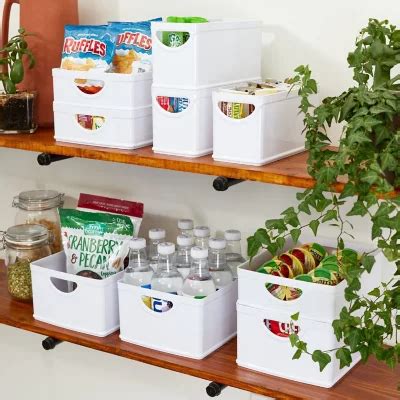 iDesign 9-Piece Recycled White Stacking Kitchen and Pantry Storage Set - Sam's Club