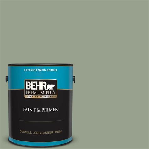 Behr Premium Plus Gal N Bitter Sage Satin Enamel Exterior