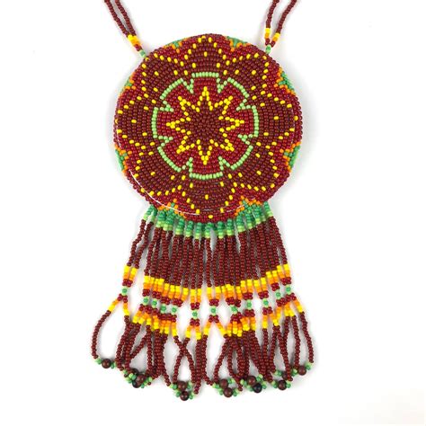 Image Of Desert Medallion Cactus Haze Beadwork Patterns Bead Work Native American Beadwork