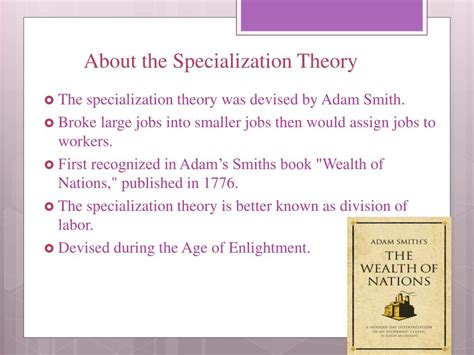 Ppt Adam Smiths Specialization Theory Powerpoint Presentation Free