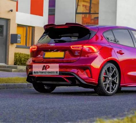 Ford Focus St Style Look Rs Mk Mk Gloss Black Boot Roof Spoiler