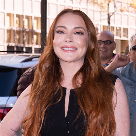 Lindsay Lohan Embraces Her Post Baby Body In A Comfy Shirt And Bottoms