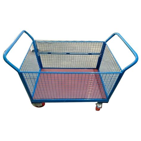 2 Feet Mild Steel Wire Mesh Handling Trolley Load Capacity 150 Kg At