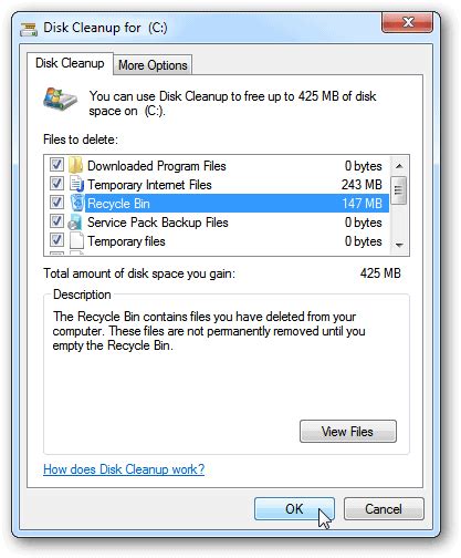 how to cleanup temp files