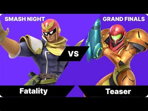 O Smash Night Grand Finals Fatality Falcon Vs Teaser Samus Youtube