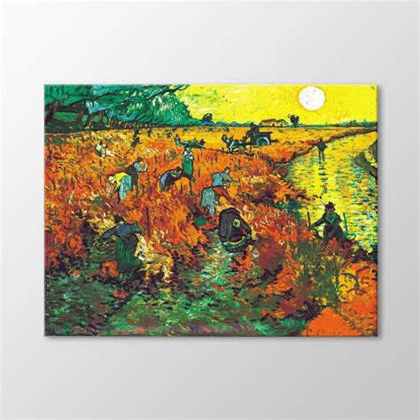 Red Vineyard 1888 by Vincent Van Gogh Canvas Wall Art - Etsy