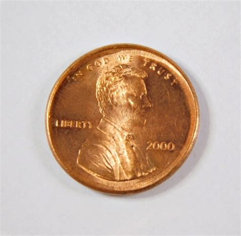 MINT ERROR 2000 Broad Struck Lincoln Memorial Cent Uncirculated