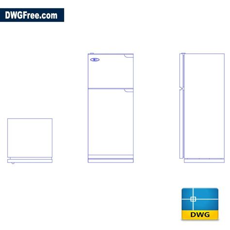 Refrigerator DWG AutoCad