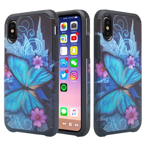 Silicone Shock Proof Apple Iphone Xr Case Hybrid Case Dual Layer Protective Cover Girls Women