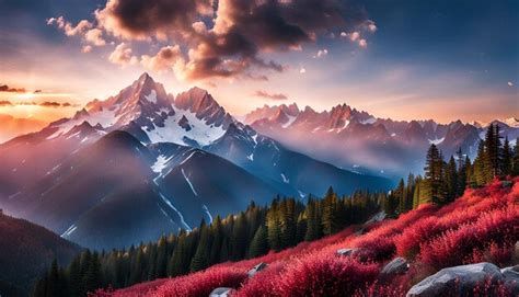 Mountain Aesthetic Background | Premium AI-generated image