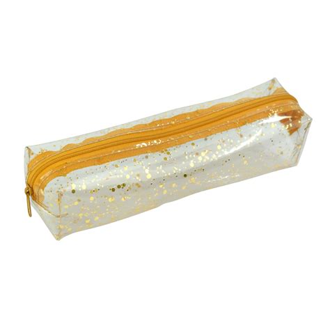 Estojo PVC 4351 Cristal Glitter Dac Papelaria Helena