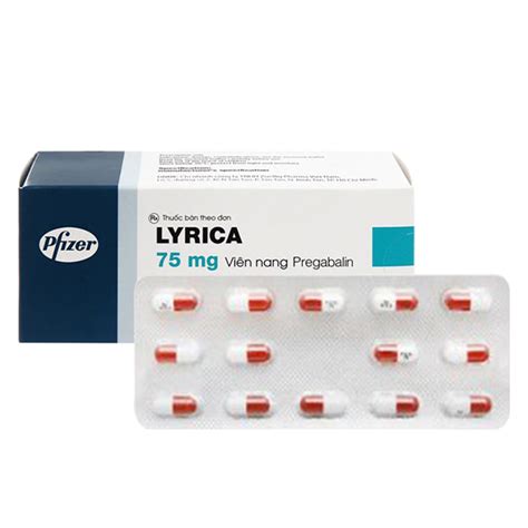 Lyrica 75mg điều Trị đau Thần Kinh động Kinh Rối Loạn Lo âu Lan Tỏa