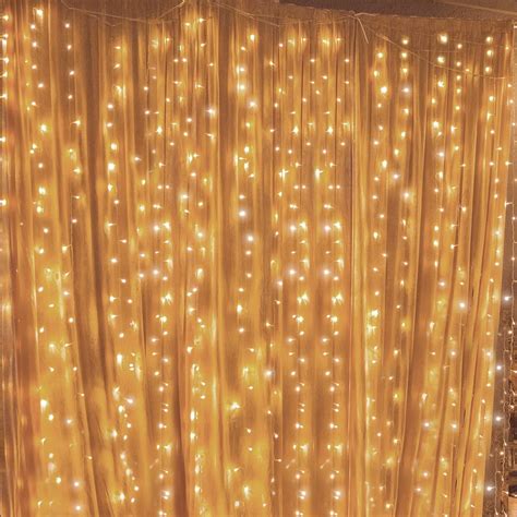 Twinkle Star 300 Led Window Curtain String Light Wedding Party Home