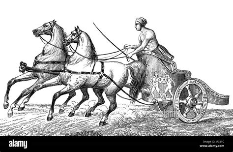 Ancient Olympic Games,Two-Horse Chariot Race Stock Photo, Royalty Free ...