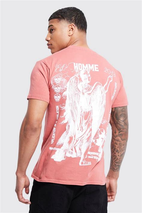 Mens Oversized Renaissance Graphic T Shirt Boohoo Uk