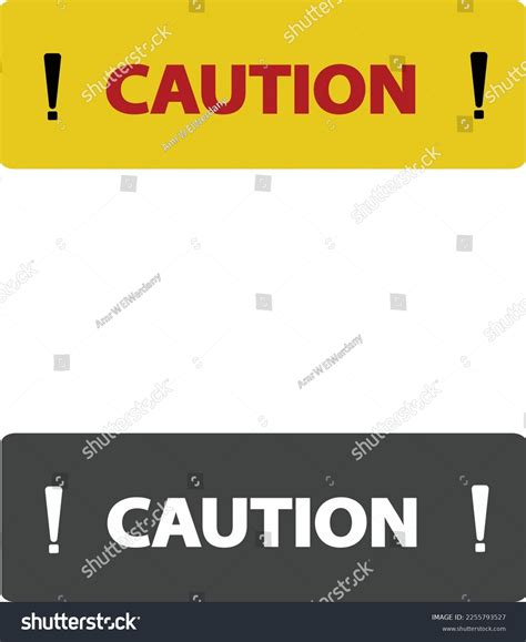 caution warning sign suitable   stock vector royalty