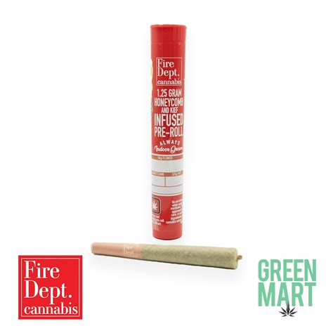 Fire Dept Cannabis Headband Haze 1 25g Infused Pre Roll Green Mart