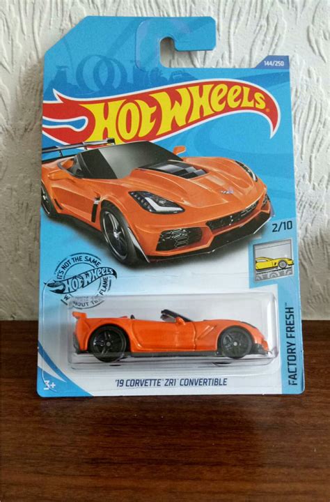 Hot Wheels Corvette Zr1 Convertible Orange Factory Fresh Etsy