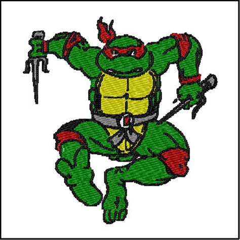 Ninja Turtle Embroidery Design Etsy