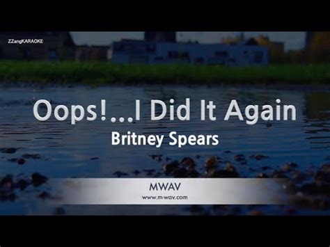 Britney Spears Oops I Did It Again Karaoke Version YouTube