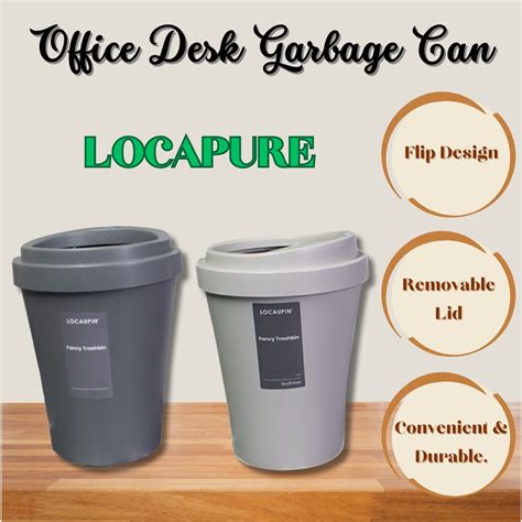 Freshnclean Office Desk Garbage Can Countertop Wastebasket Bathroom