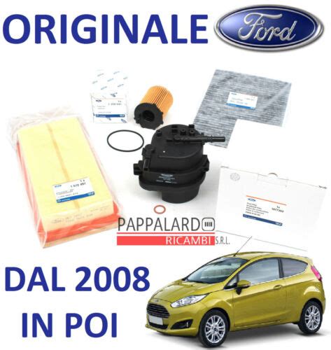 Kit Tagliando Filtri Originali Ford Fiesta Vi Tdci Kw Cv Dal