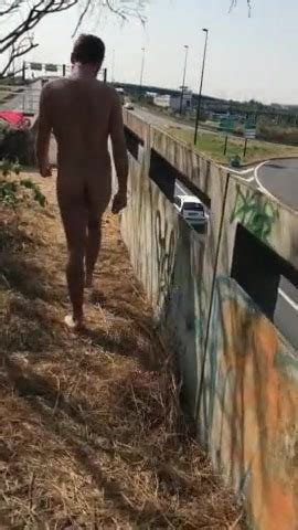French Amateur Exhibitionist Jerking On A Bridge ThisVid