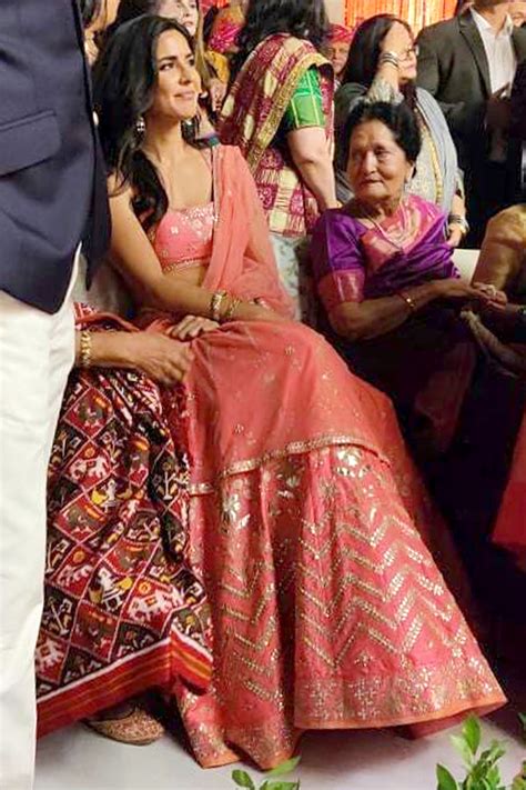 Katrina Kaif Wears A Pink Anita Dongre Lehenga To Adwaita Nayar S