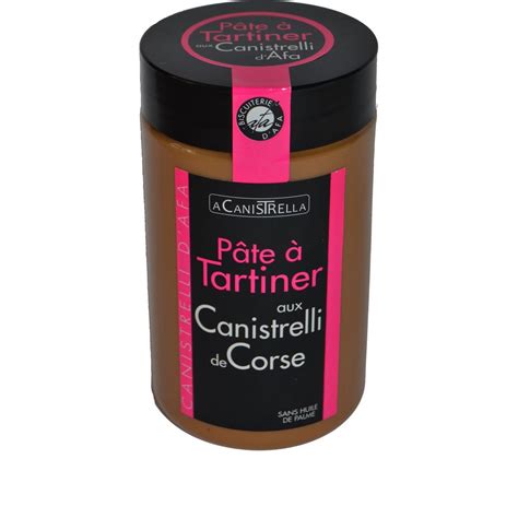 CANISTRELLI Pâte à tartiner aux canistrelli de Corse 370g pas cher