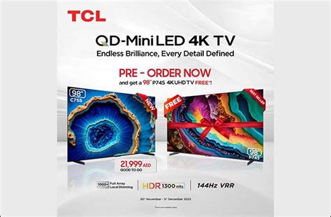 TCL Unveils Exclusive Offer With The 98 Inch C755 QD Mini LED 4K TV For