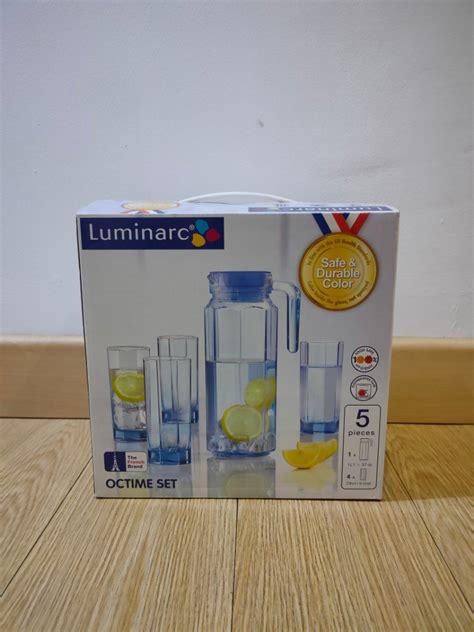 Luminarc Octime Set Jug Glass Kitchen Appliances Di Carousell