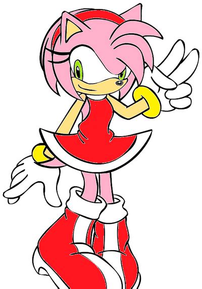 Amy Rose Colored In By Stevetallica On Deviantart