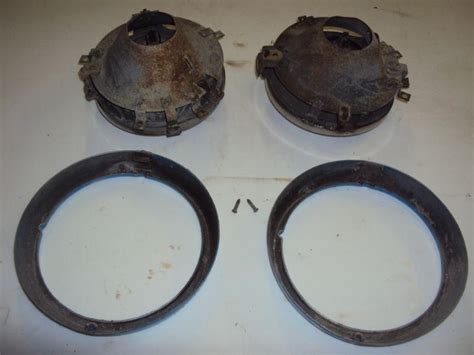 Buy Jeep CJ Headlight Buckets Retainers Stock Oem Original In Addison