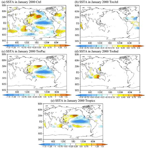 Sst Anomalies Ssta K In January 2000 As An Illustration Of The