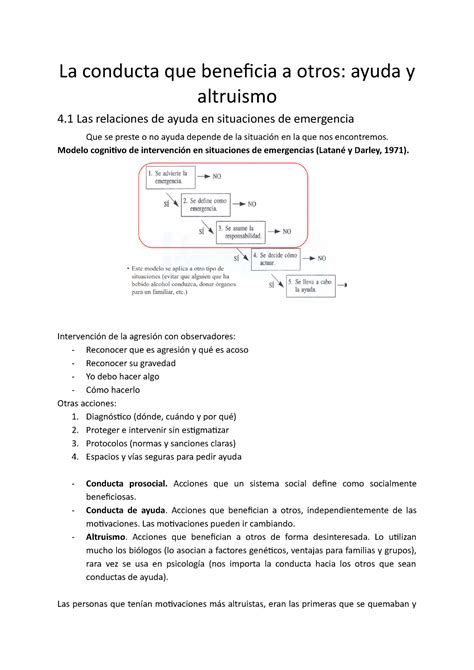 Tema 4 Tema 4 La ayuda Interacción Psicosocial La conducta que