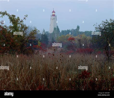 Sandy Hook Light Gateway National Recreation Area New Jersey Stock