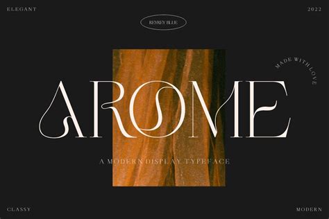 Arome Display Serif Typeface Design Cuts