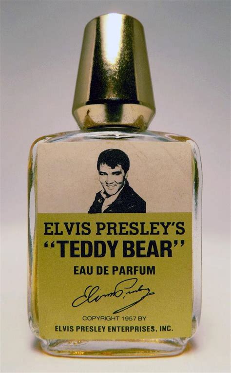 1957 Elvis Presley Teddy Bear Cologne RARE FULL Antique Eau De Parfum ...