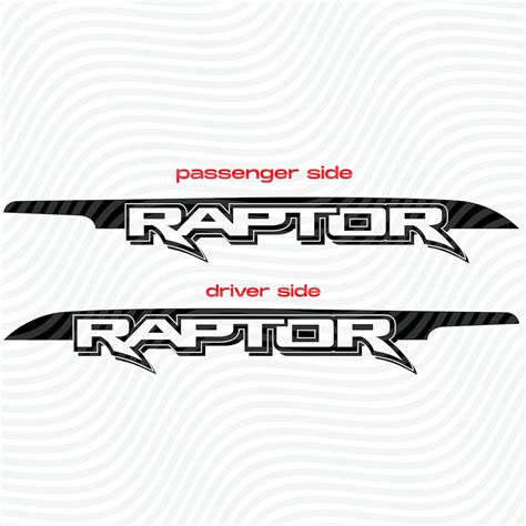 Ford Raptor Bedside Graphics 2018 2021 Svg Decal File For Circut