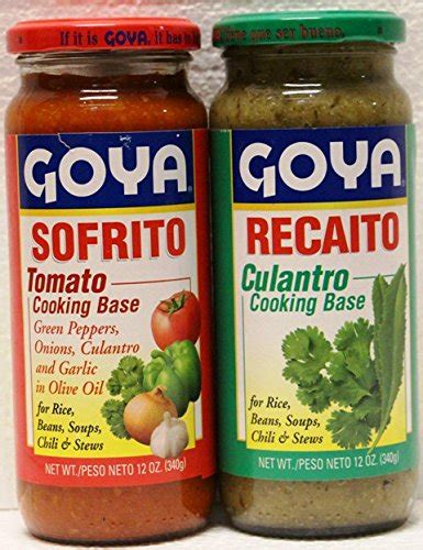 Goya Recaito And Goya Sofrito Cooking Base 2 12 Oz Jars 1 Of Each