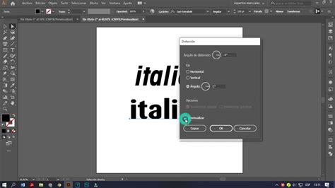 C Mo Poner Cursiva O Italica En Adobe Illustrator Cc Youtube