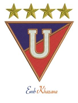 LDU Quito logo embroidery design | Logo design, Embroidery designs ...