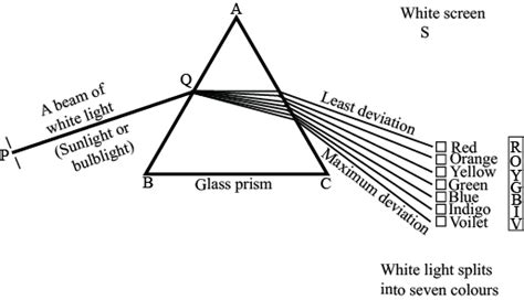 What Is Dispersion Of White Light State Its Cause Draw A Ray Diagram To Show The Dispersion